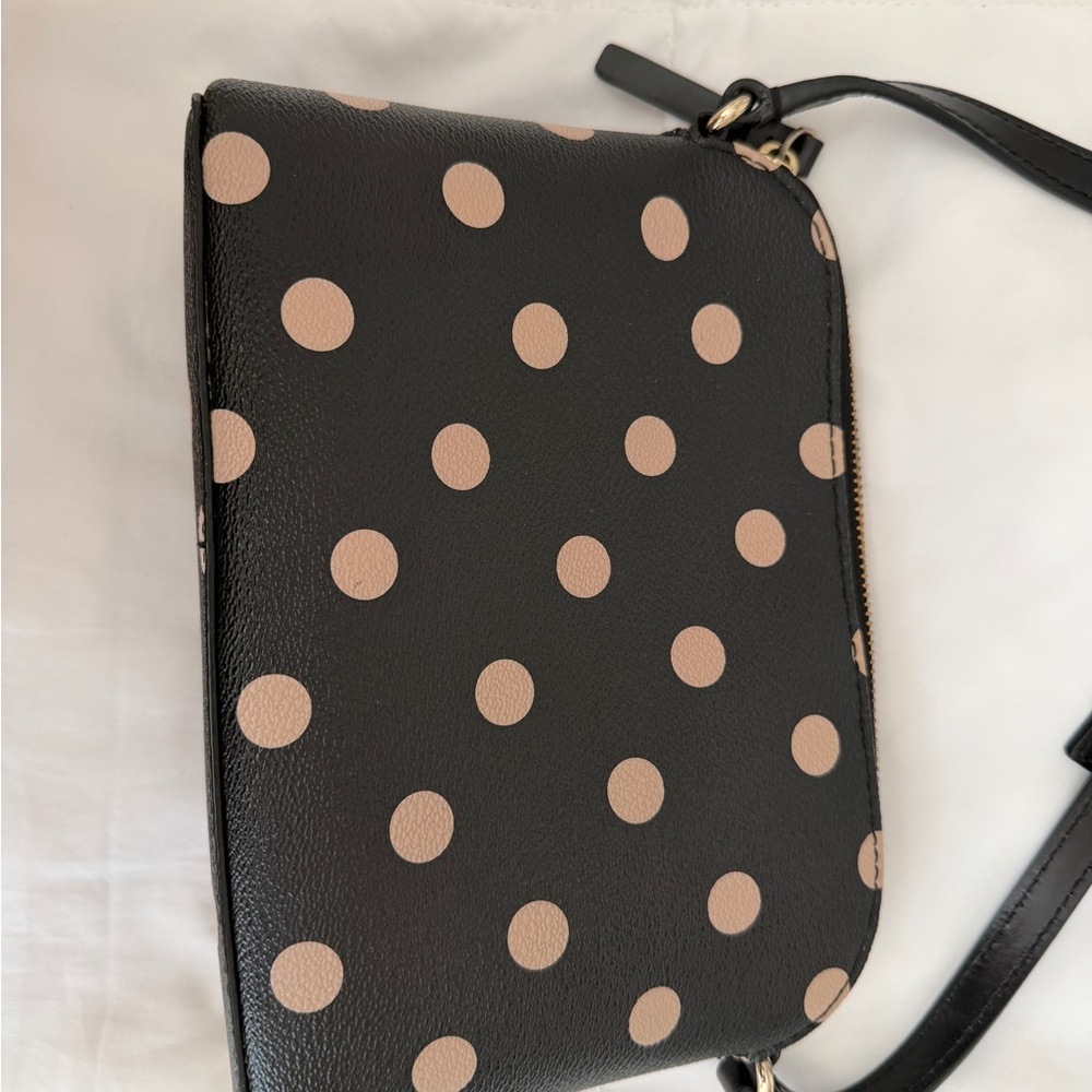 Kate Spade Black and Cream Polka Dot Crossbody Bag - Picture 3 of 6